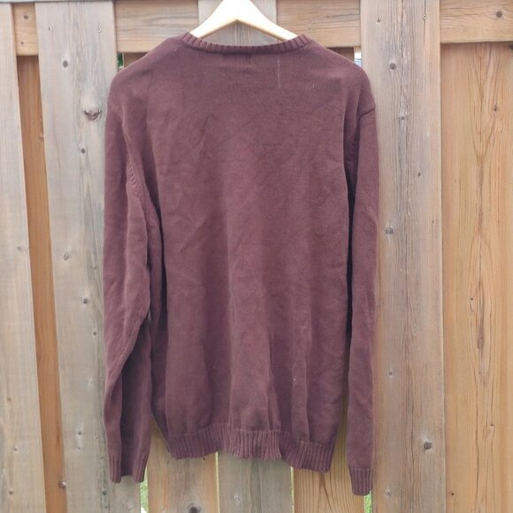 RETRO ARGYLE Sweater Men's Size Large ARROW Knit Sweater - Picture 4 of 5